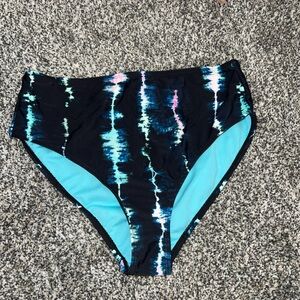 High waisted swim bottoms